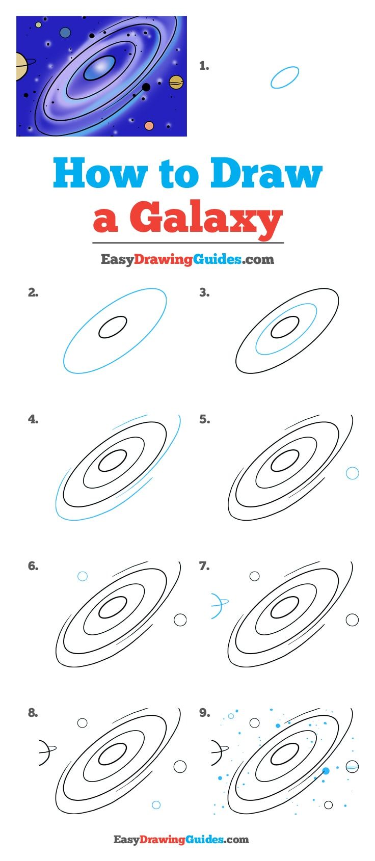 Featured image of post Galaxy Drawing Easy For Kids