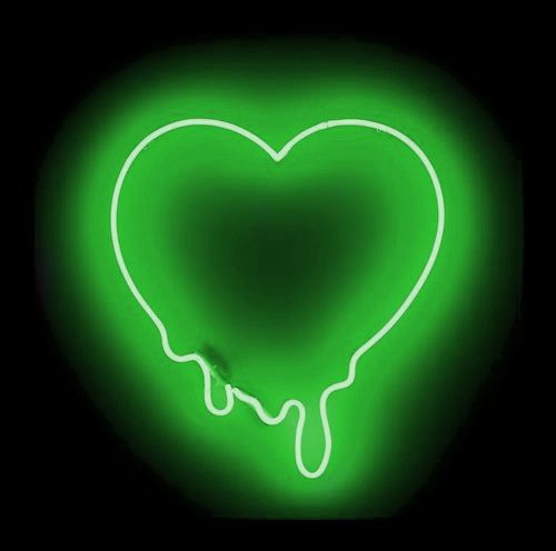 Featured image of post Neon Green Aesthetic Wallpaper Heart